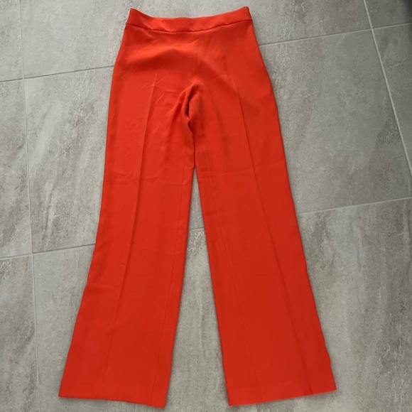 NWT. Zara Pumpkin High-Waist Trousers. M. Waist 15" flat, rise 11", inseam 35" - Picture 4 of 6